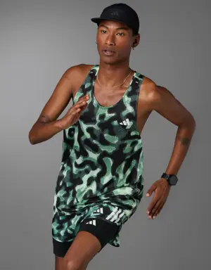 Own the Run 3-Stripes Allover Print Singlet