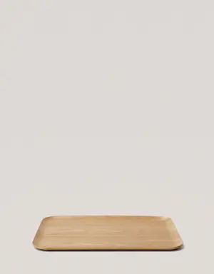 Bandeja de madeira retangular 46 x 35 cm