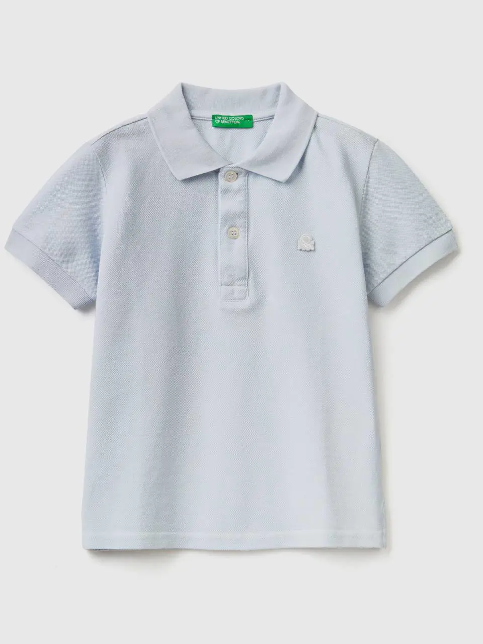 Benetton short sleeve polo in organic cotton. 1