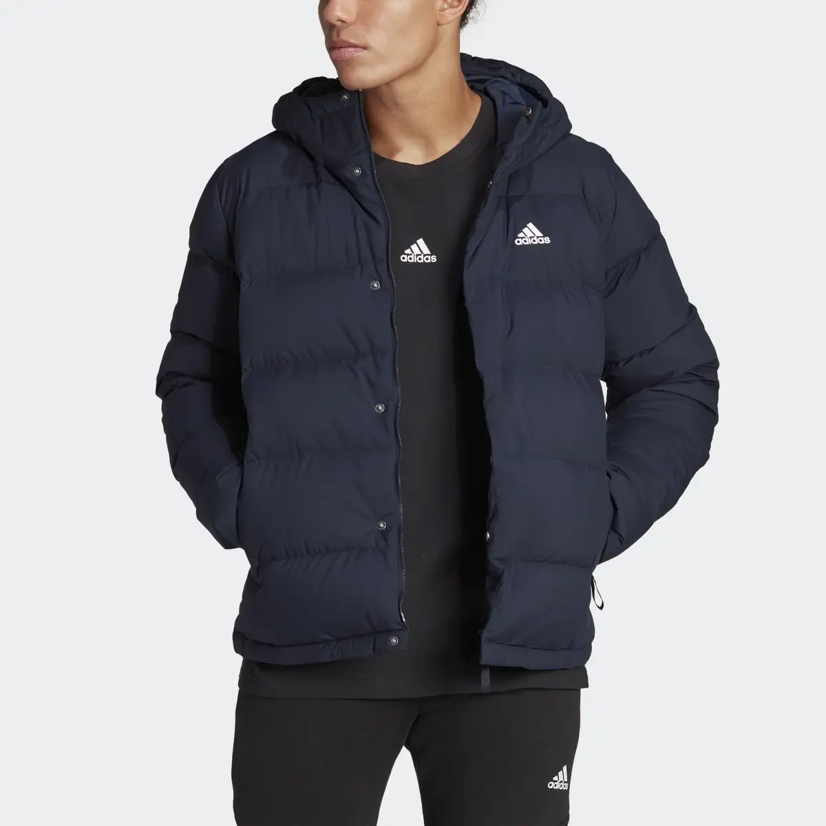 Adidas Chaqueta de plumón con capucha Helionic. 1