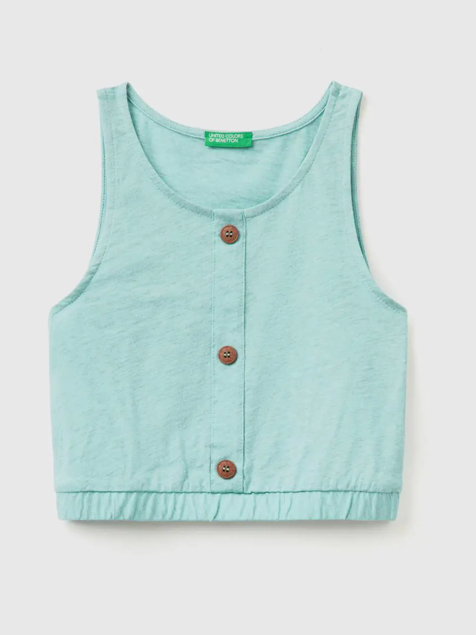 Benetton tank top with buttons. 1