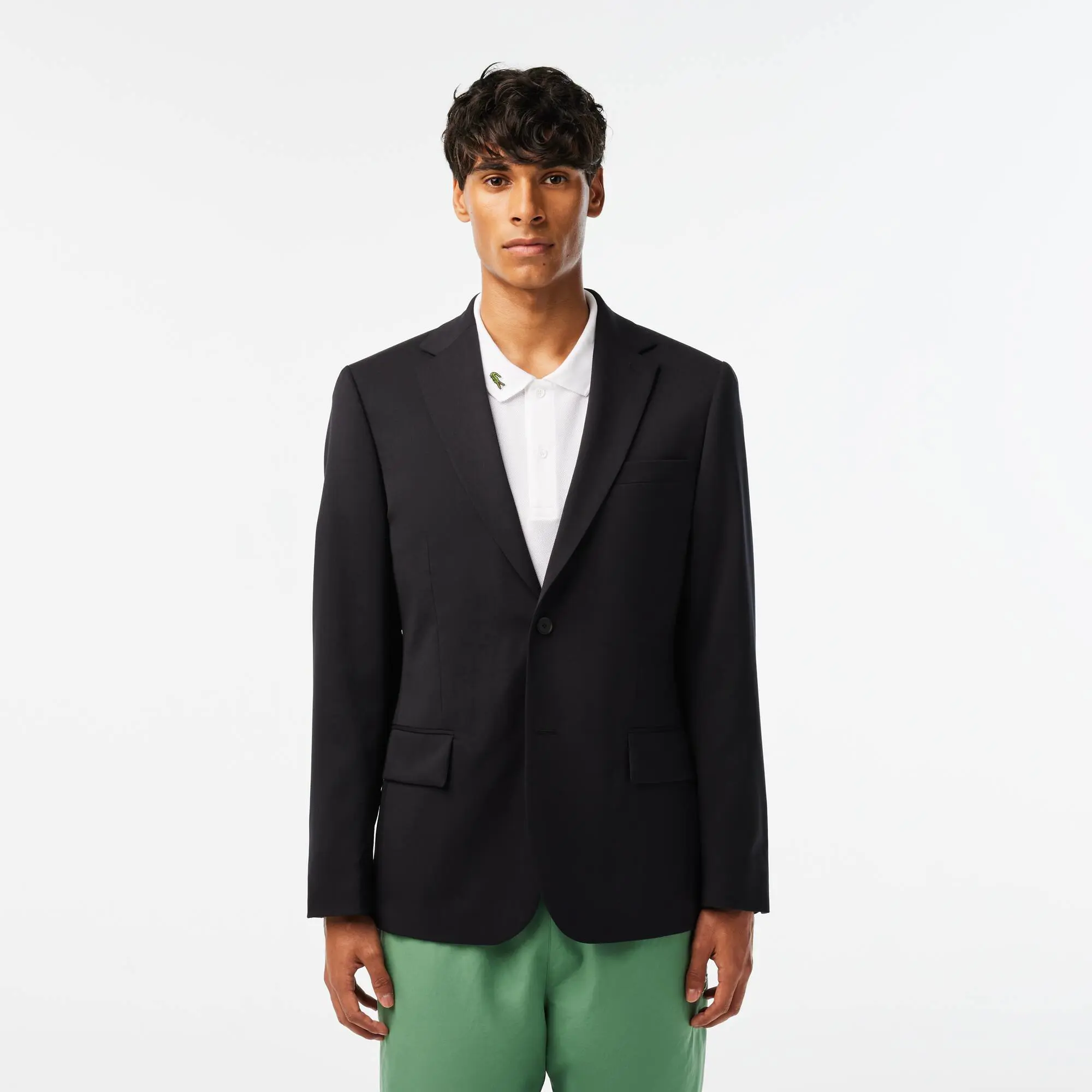 Lacoste Giacca da uomo slim fit in lana elasticizzata Lacoste. 1