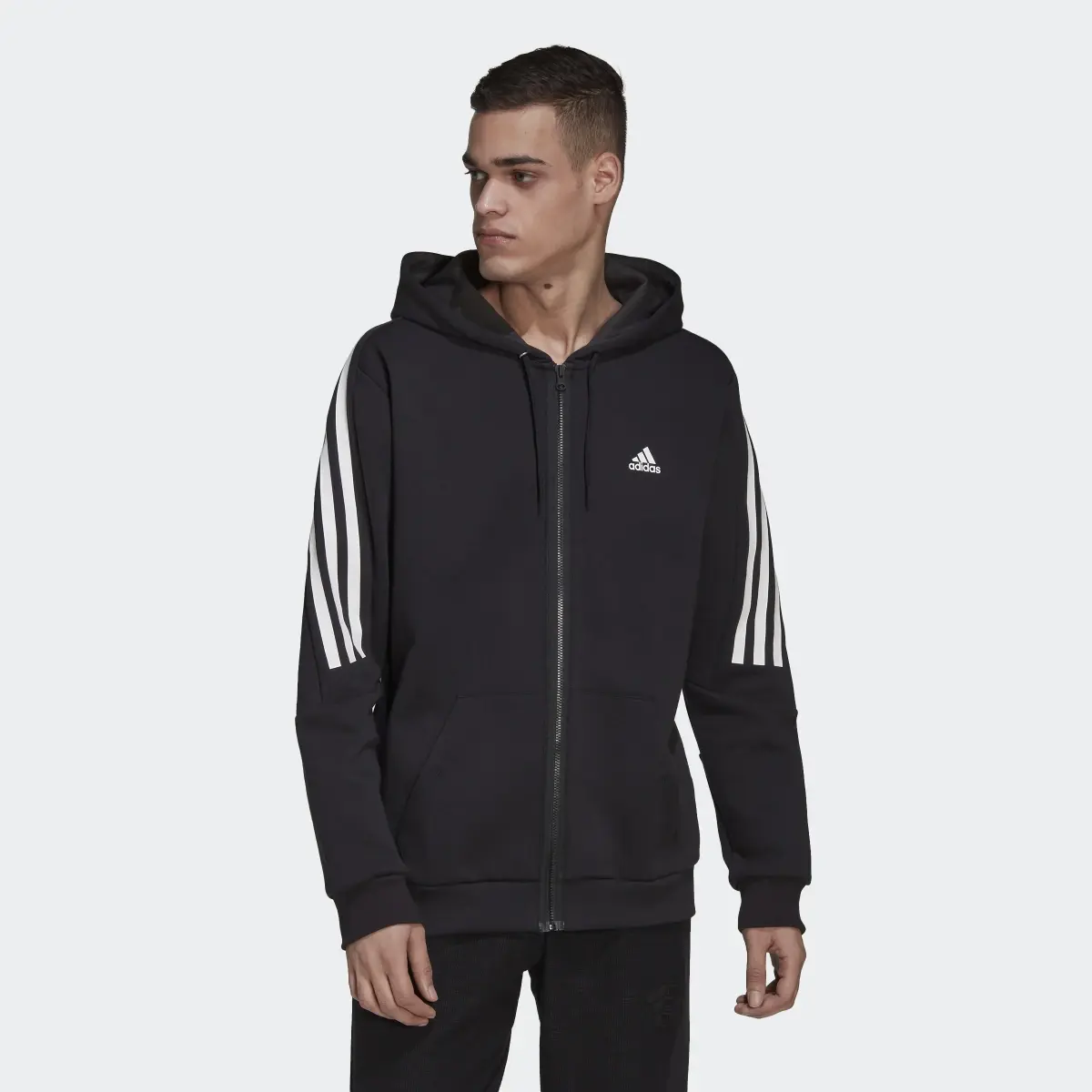 Adidas Veste à capuche zippée à 3 bandes Future Icons. 2