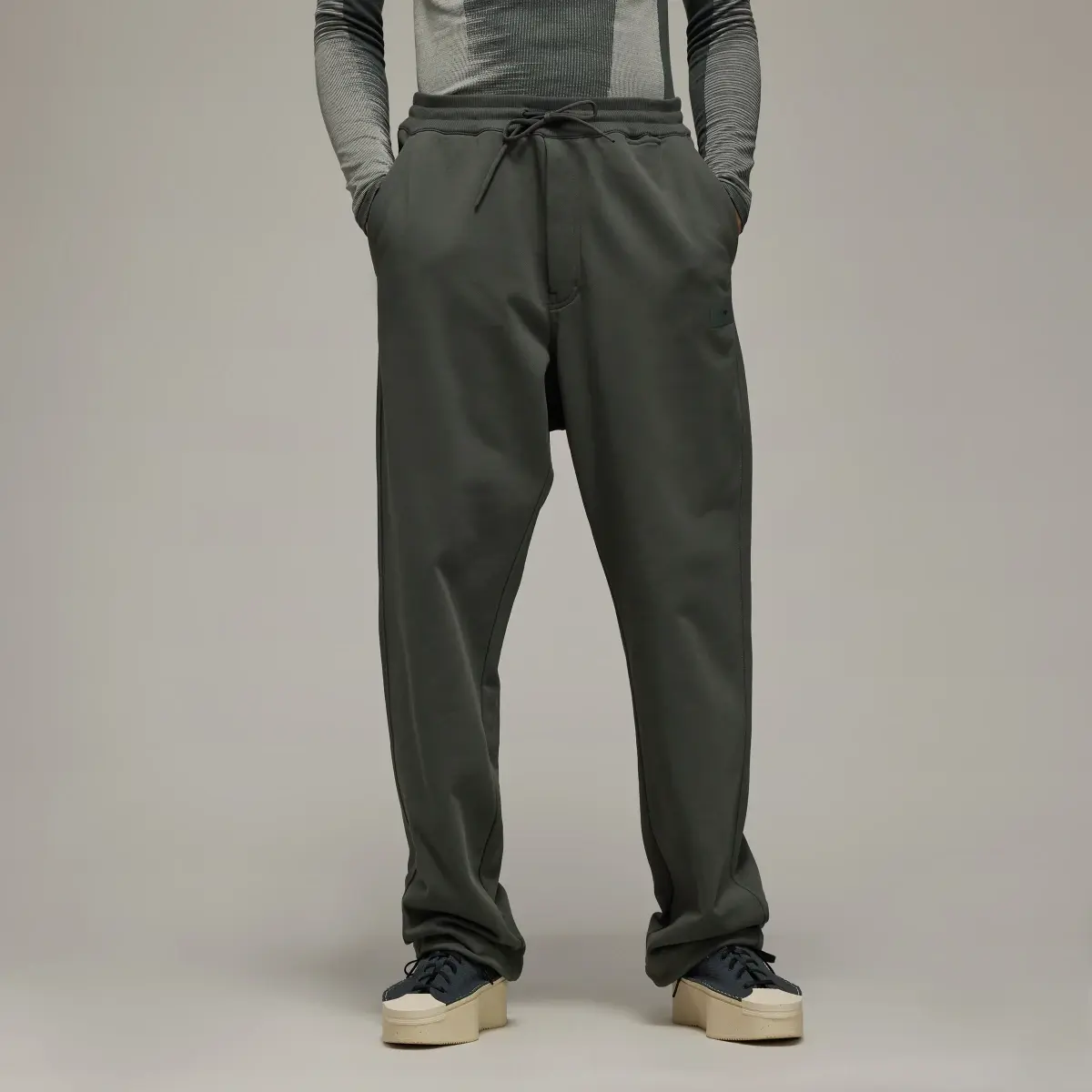 Adidas Y-3 Organic Cotton Terry Straight Pants. 1