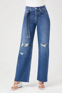 Forever 21 Forever 21 Recycled Cotton High Rise Jeans Medium Denim. 2