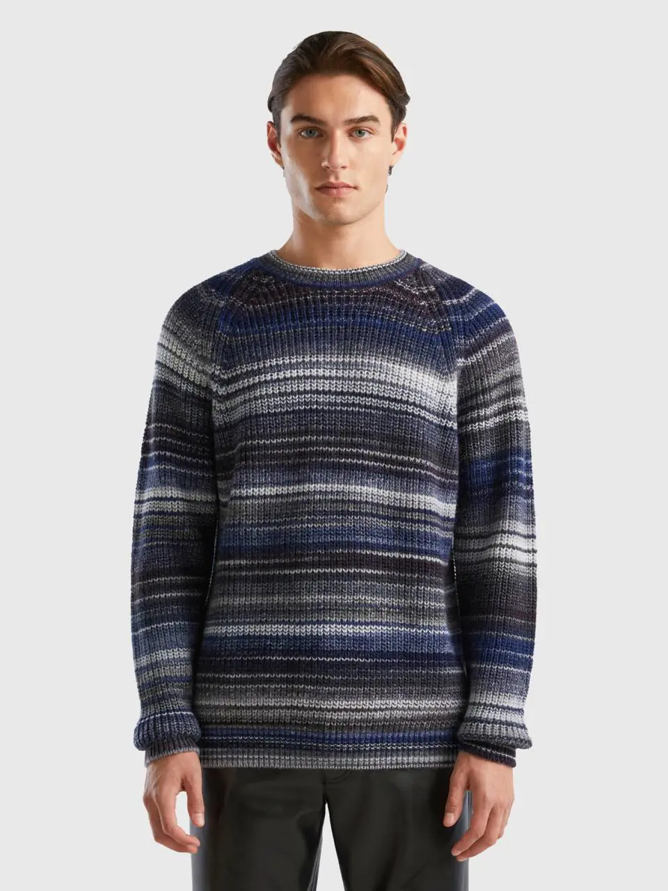 Benetton multicolor sweater in wool blend. 1