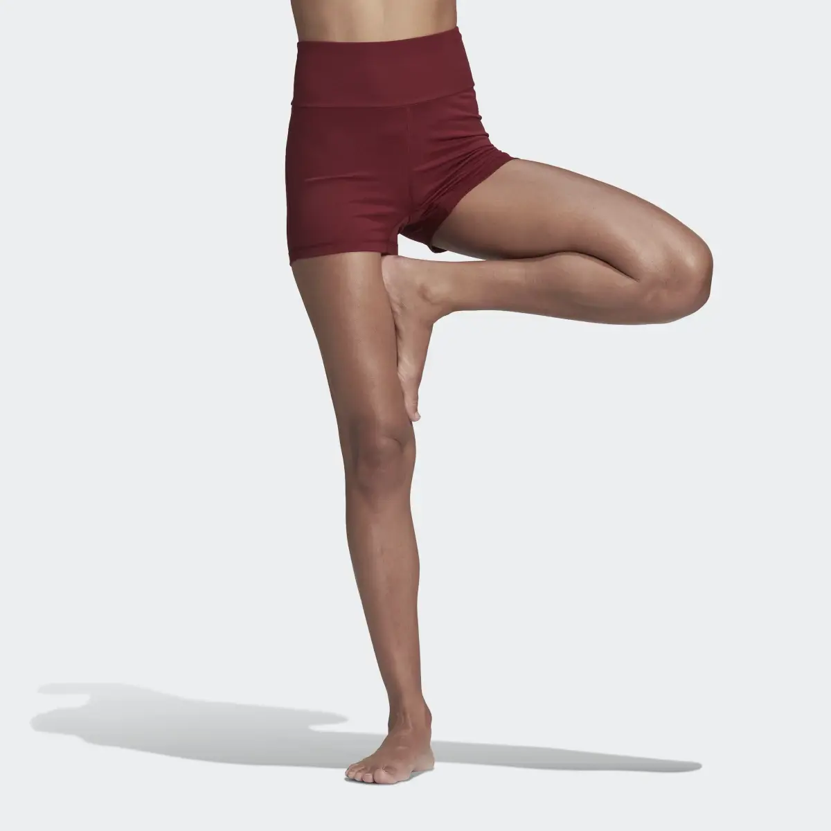 Adidas Yoga Essentials High-Waisted Short Leggings. 1