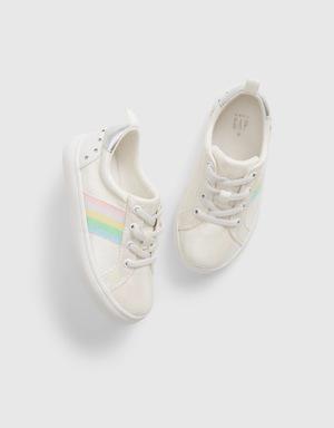 Toddler Rainbow Sneakers beige