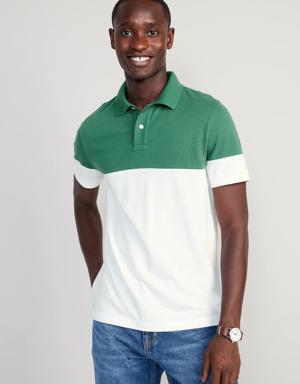 Old Navy Color-Block Classic Fit Pique Polo for Men multi