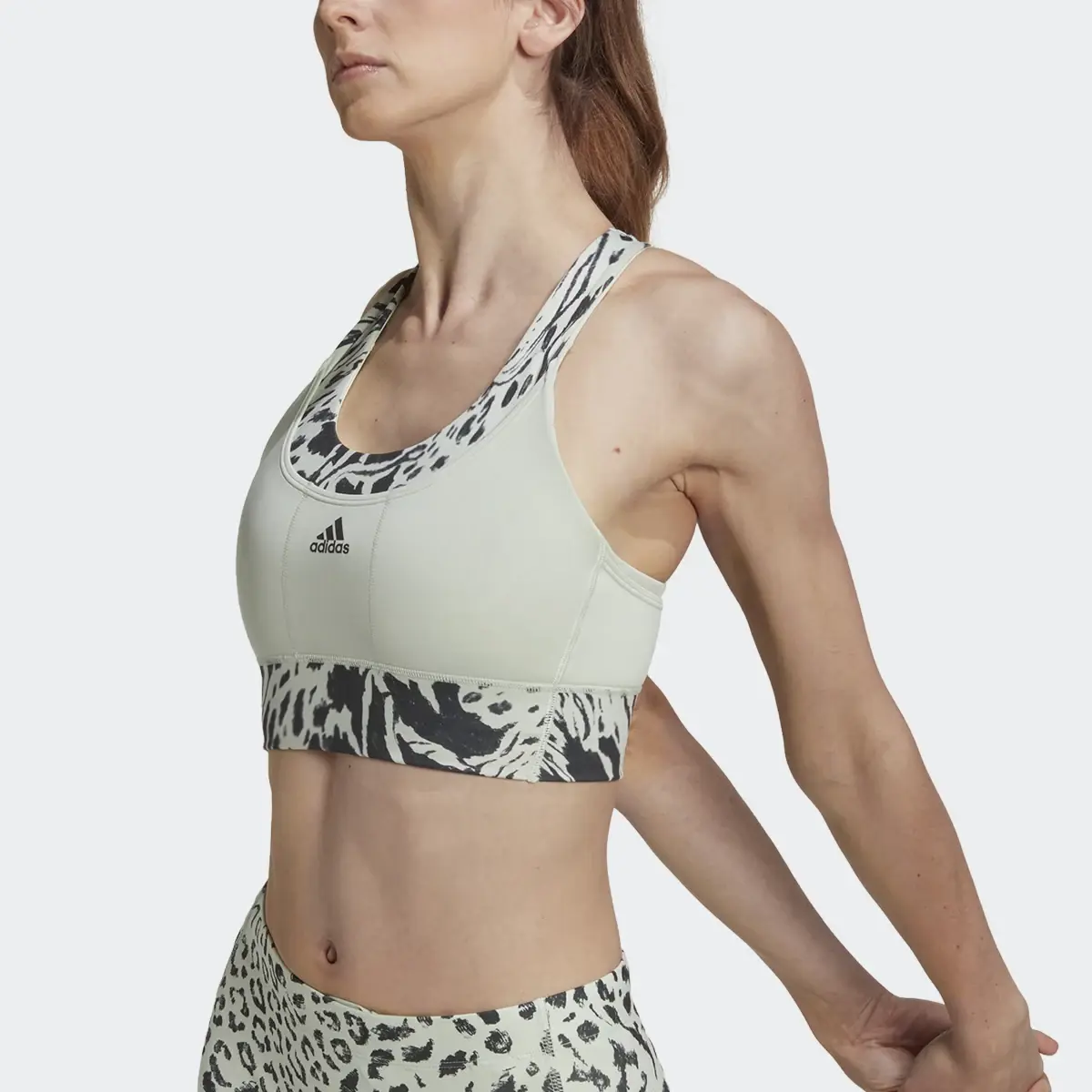 Adidas Running Medium-Support Print Bra. 1