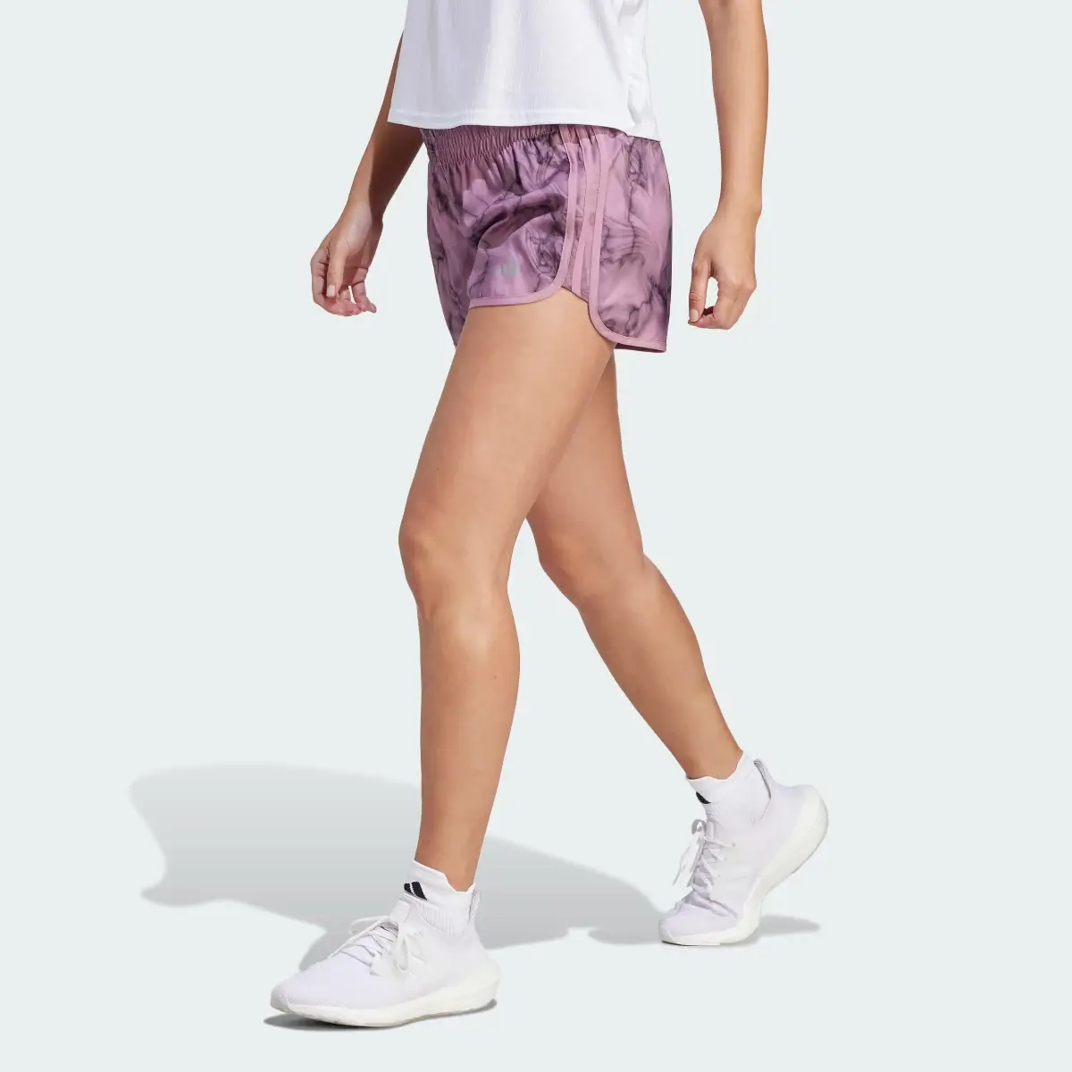 Adidas Marathon 20 Allover Print Shorts. 1