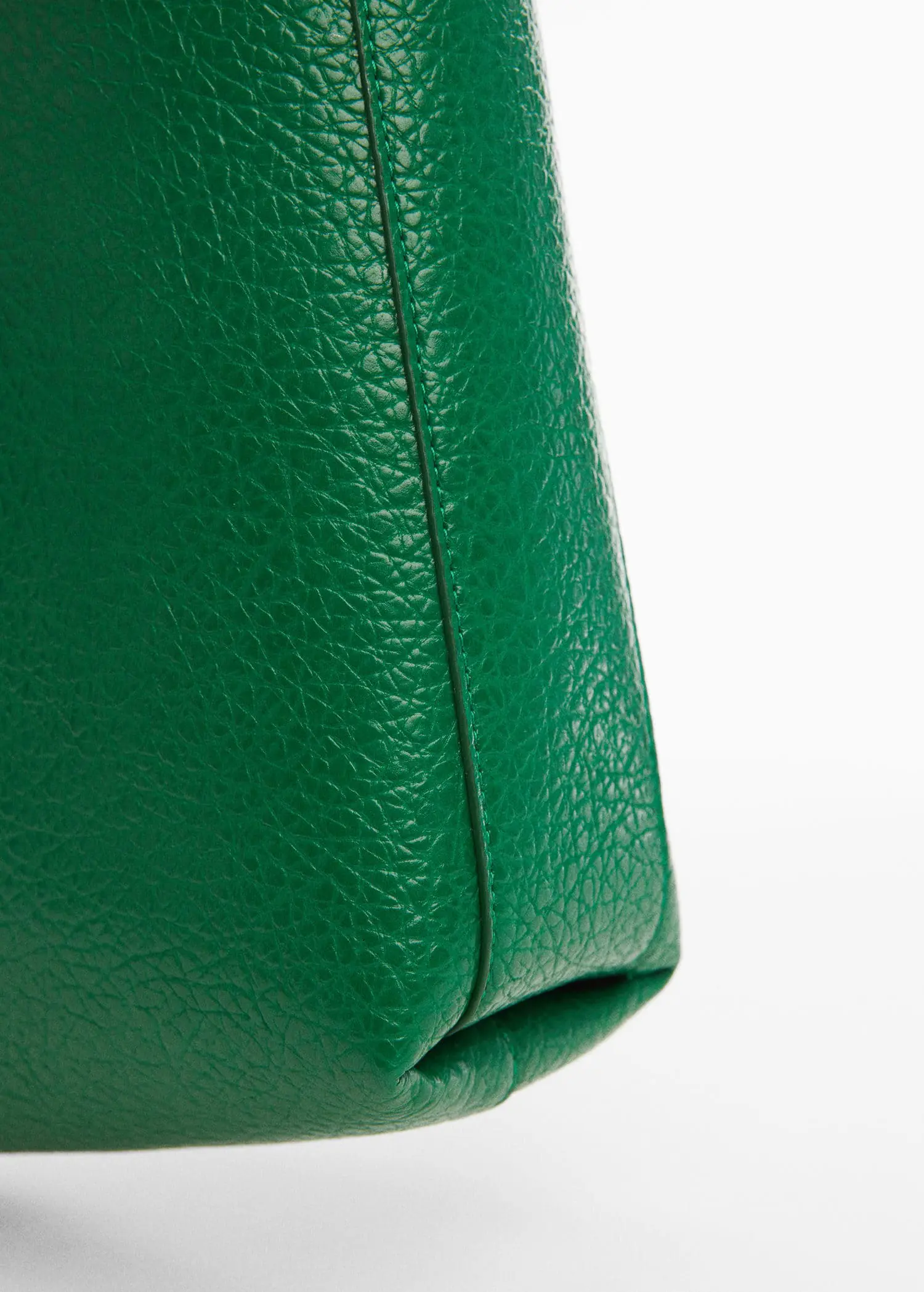 Mango Leather-effect shopper bag. 3