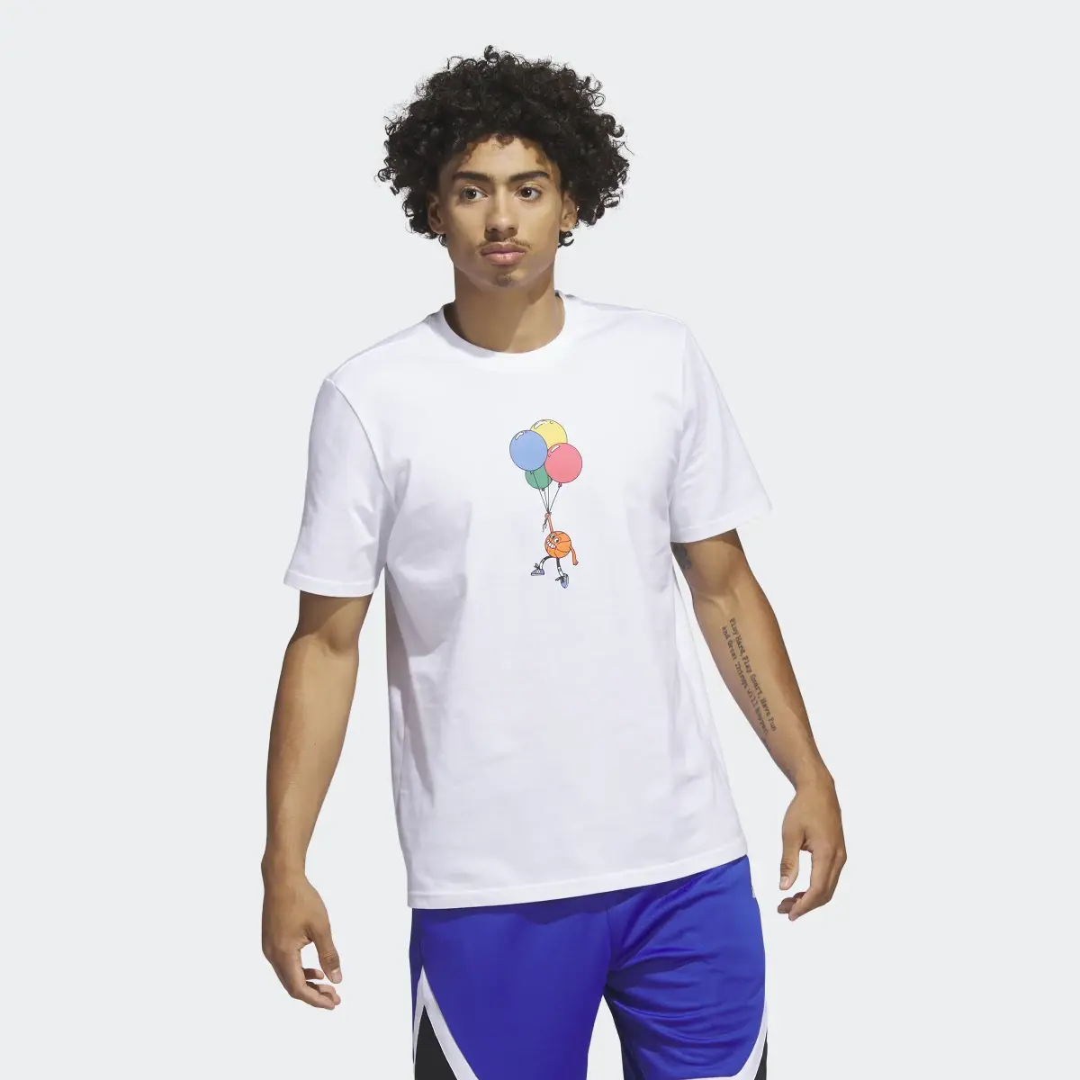 Adidas Playera Estampada Lil' Stripe Basketball. 2