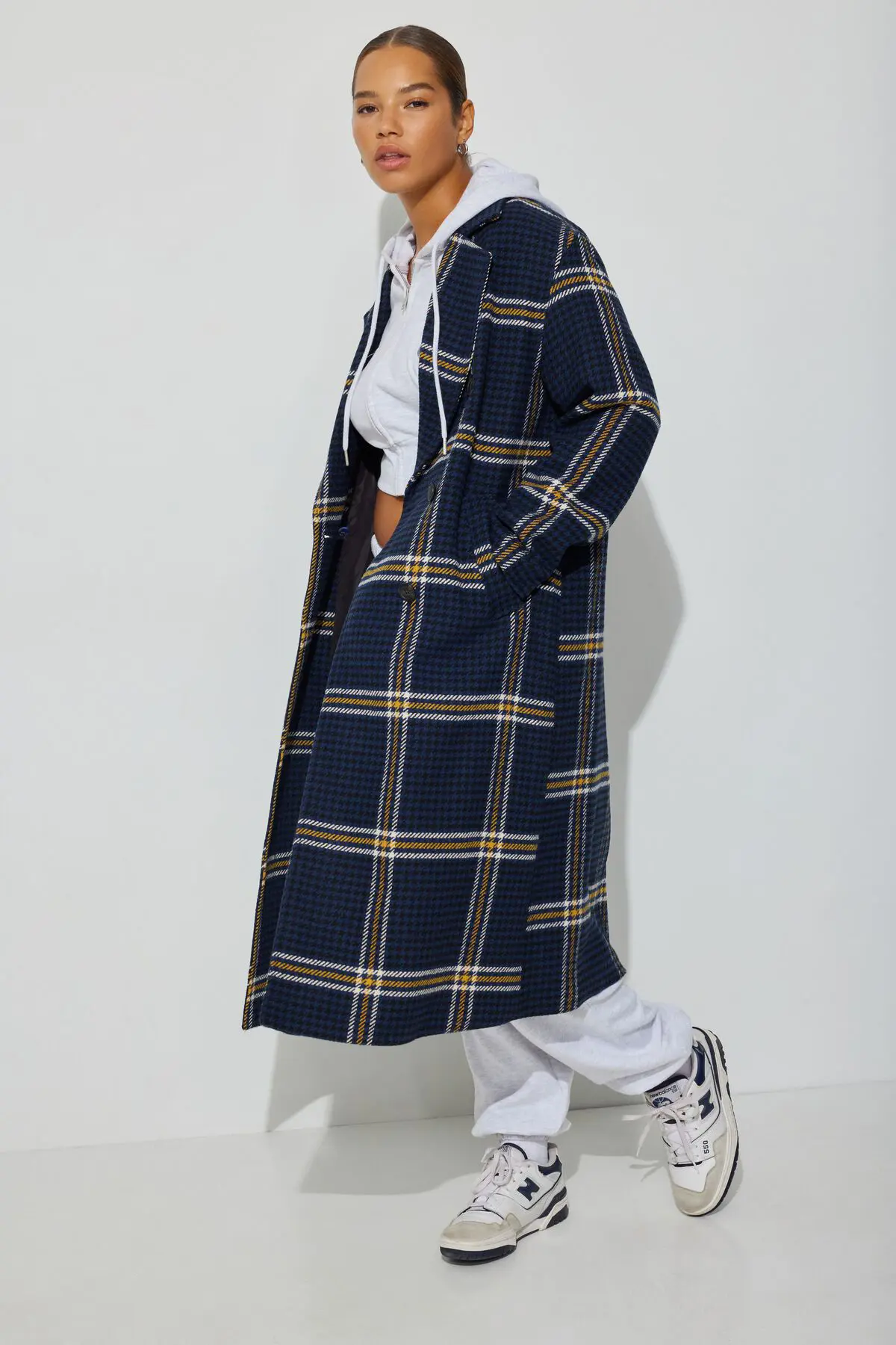 Garage Plaid Maxi Coat. 3