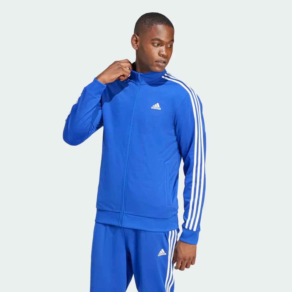 Adidas Essentials Warm-Up 3-Stripes Track Jacket. 2