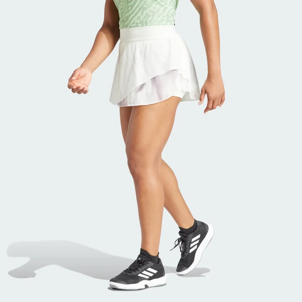 Adidas Tennis AEROREADY Pro Print Skirt. 1