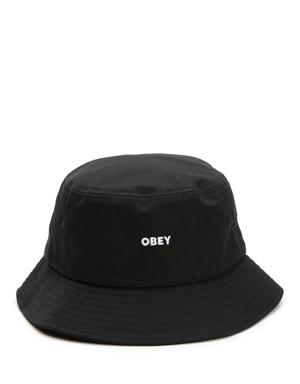 Siyah Logo Detaylı Erkek Bucket Şapka