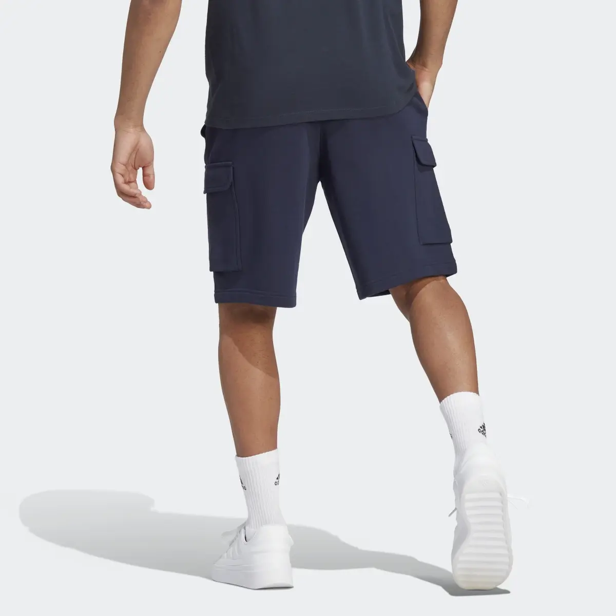 Adidas Essentials French Terry Cargo Shorts. 2