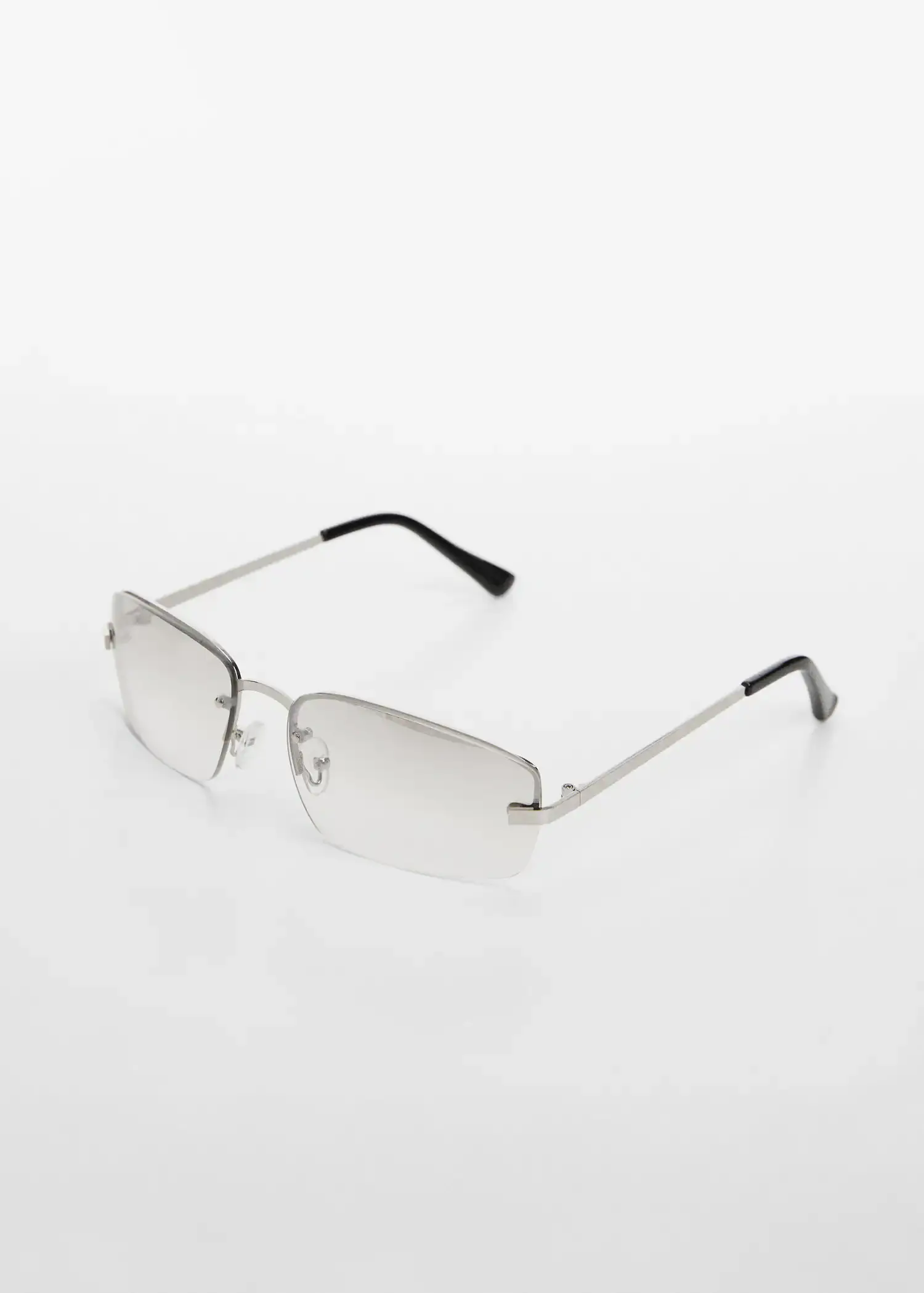 Mango Okulary przeciwsłoneczne z metalowymi oprawkami połowicznymi. 3