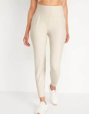 Old Navy High-Waisted PowerSoft 7/8 Joggers for Women beige
