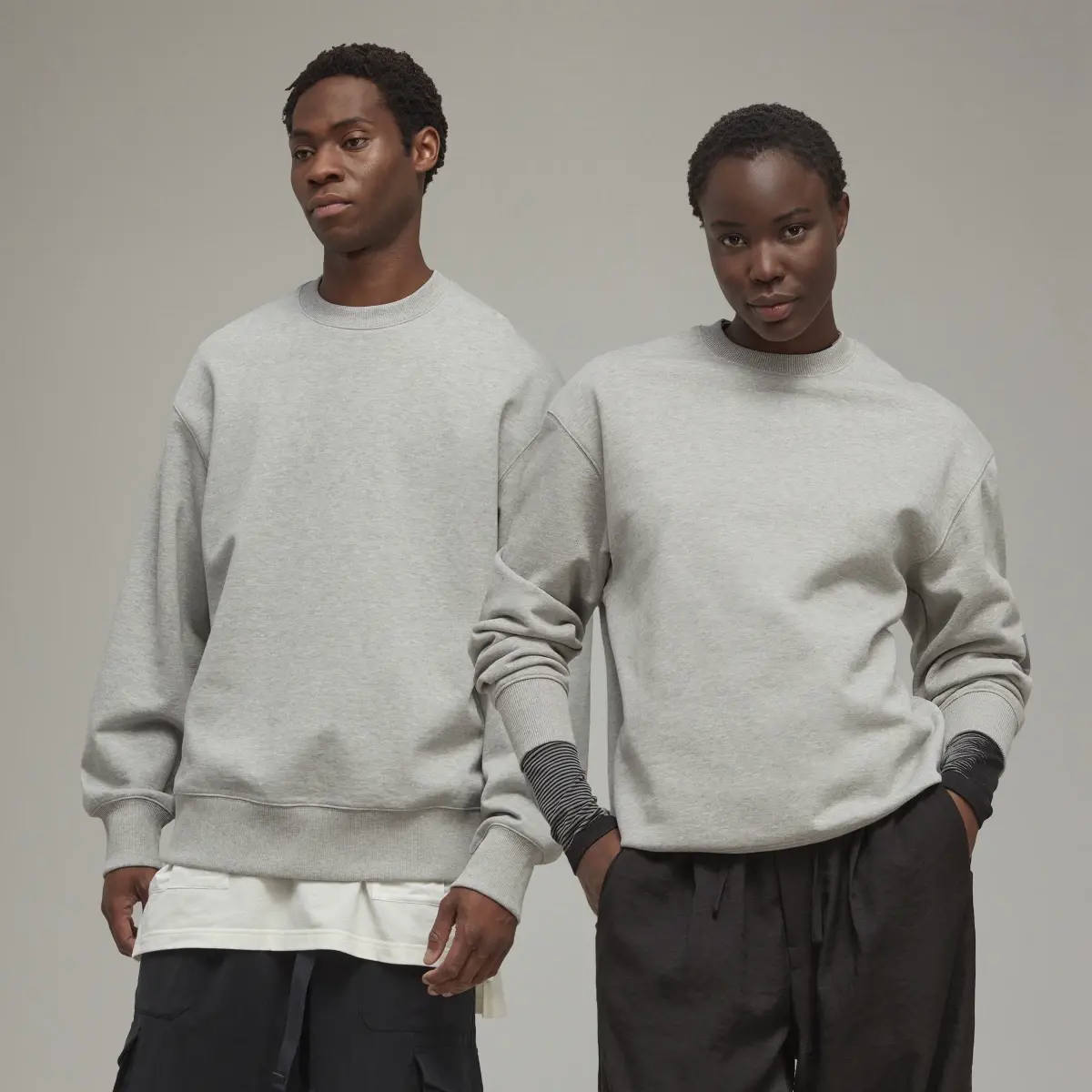 Adidas Y-3 Organic Cotton Terry Crew Sweater. 1