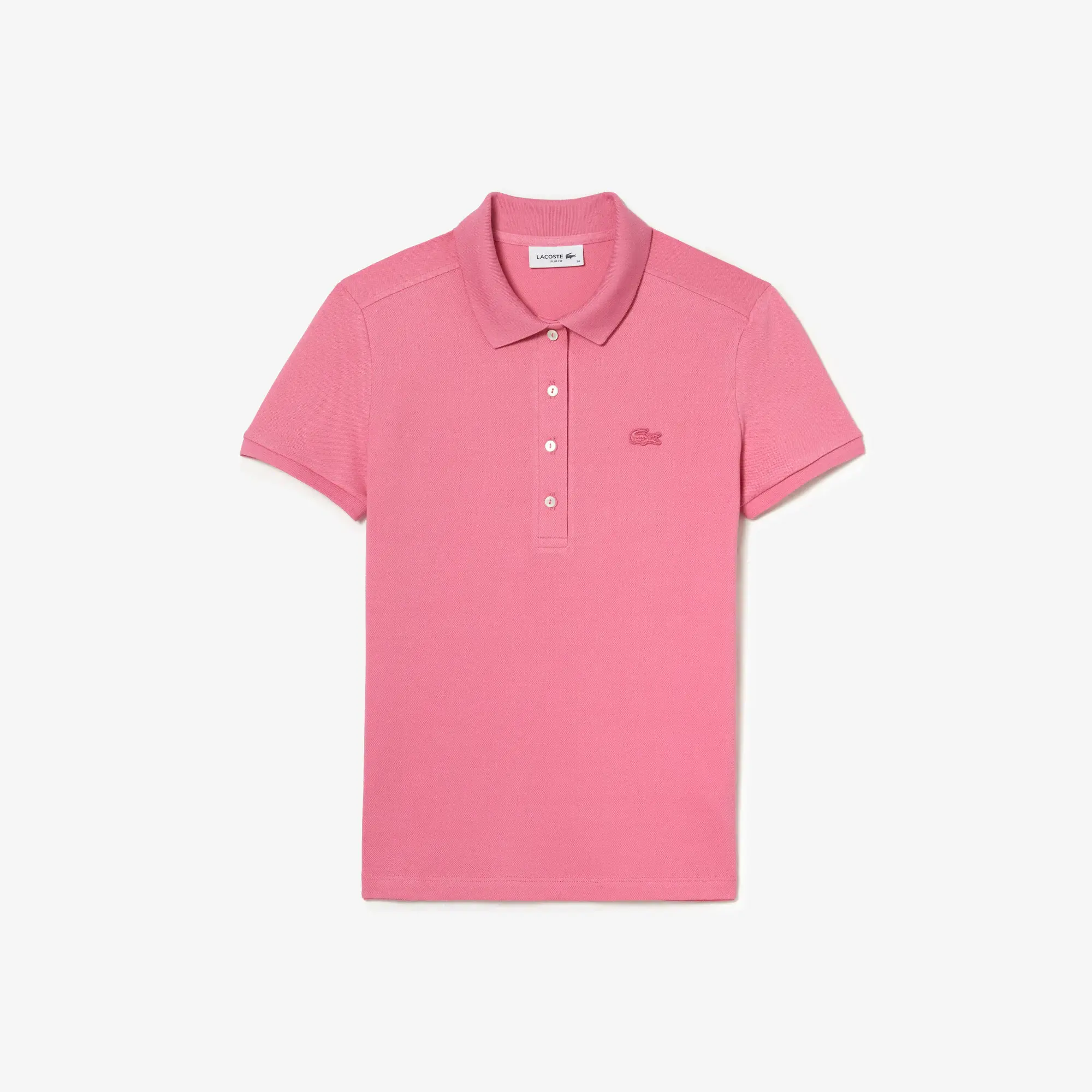 Lacoste Women's Slim Fit Stretch Cotton Piqué Polo. 2 Lacoste Women's Slim Fit Stretch Cotton Piqué Polo. 2