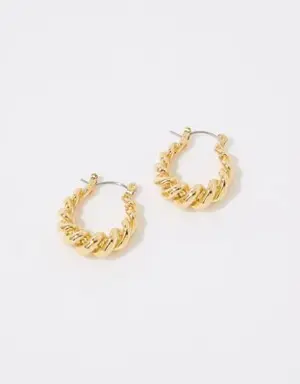 Twist Dome Hoop Earrings