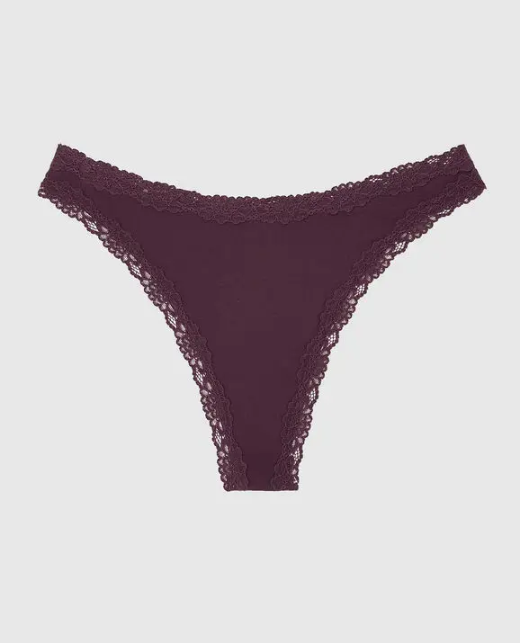 La Senza Ultrasoft Modal High Leg Thong Panty. 3