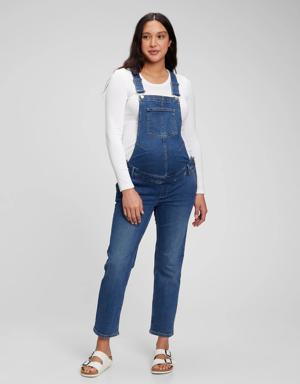 Maternity Denim Overalls blue