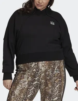 Adidas Cropped Hoodie (Plus Size)