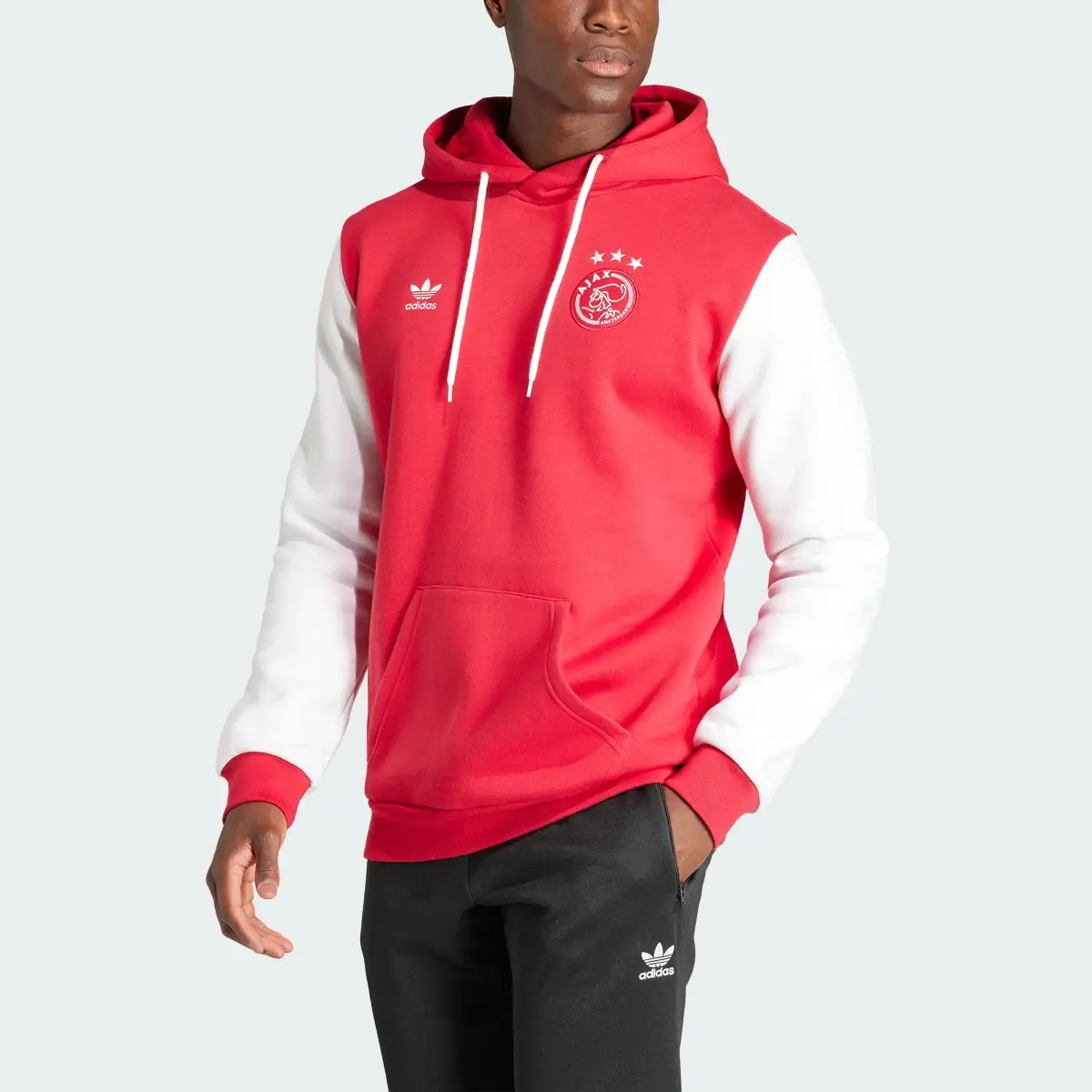 Adidas Ajax Amsterdam Essentials Trefoil Hoodie. 1