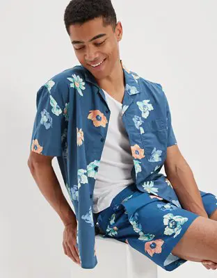 American Eagle x The Summer I Turned Pretty Button-Up Poolside Shirt. 1