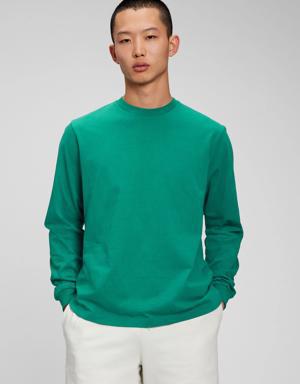 Gap Classic Long Sleeve T-Shirt green