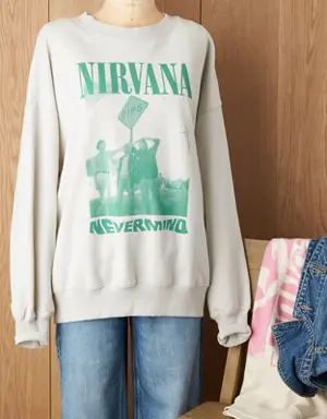 Oversized Nirvana Graphic Sweatshirt