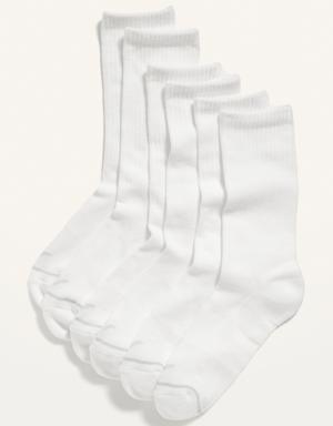 Athletic Crew Socks 3-Pack for Women white