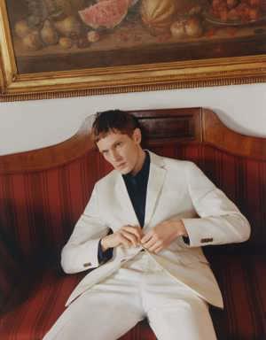  Linen suit blazer