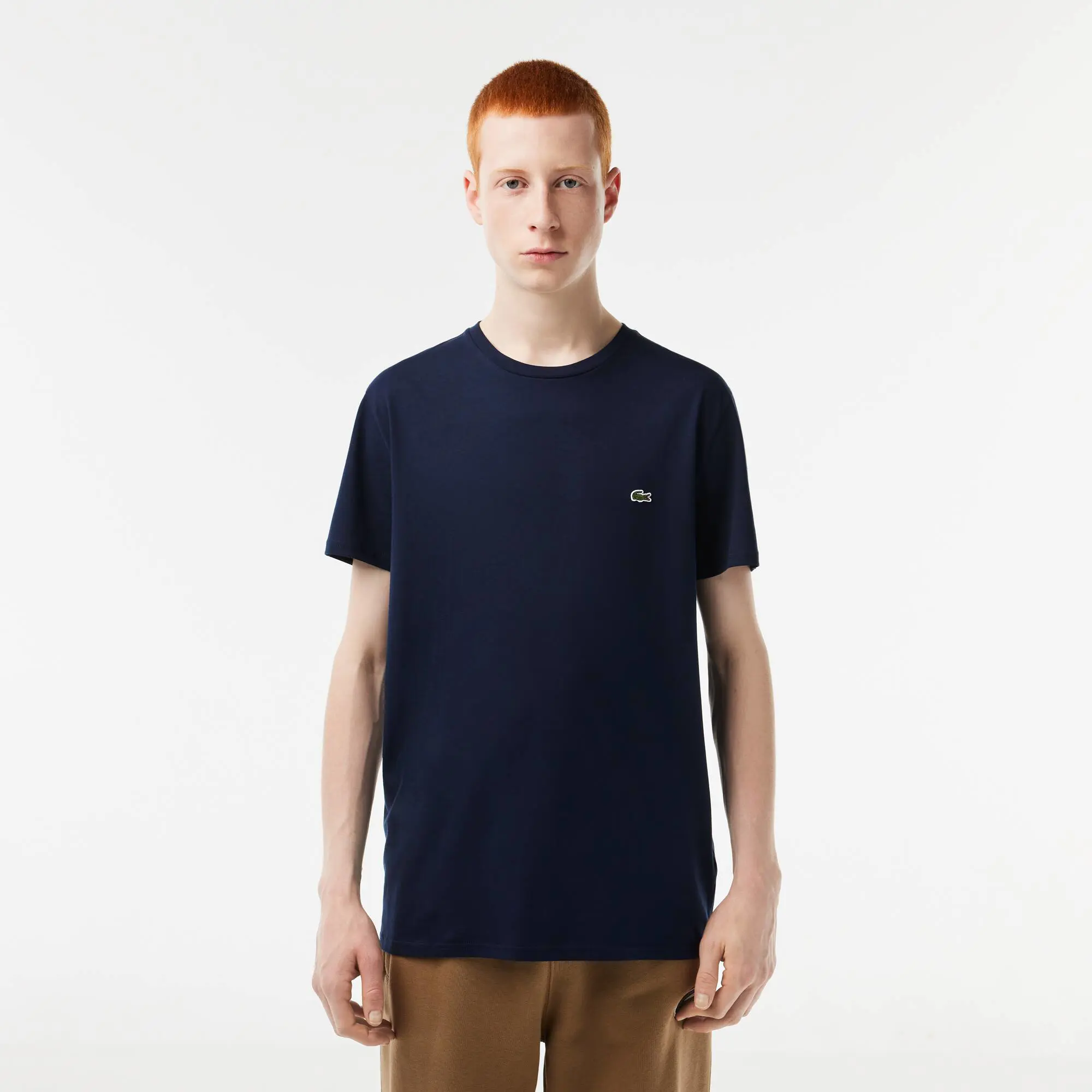 Lacoste Men's Crew Neck Pima Cotton Jersey T-Shirt. 1