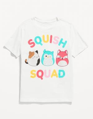 Gender-Neutral Squishmallows® Graphic T-Shirt for Kids white