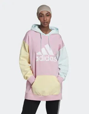 Essentials Colorblock Logo Oversized Hoodie