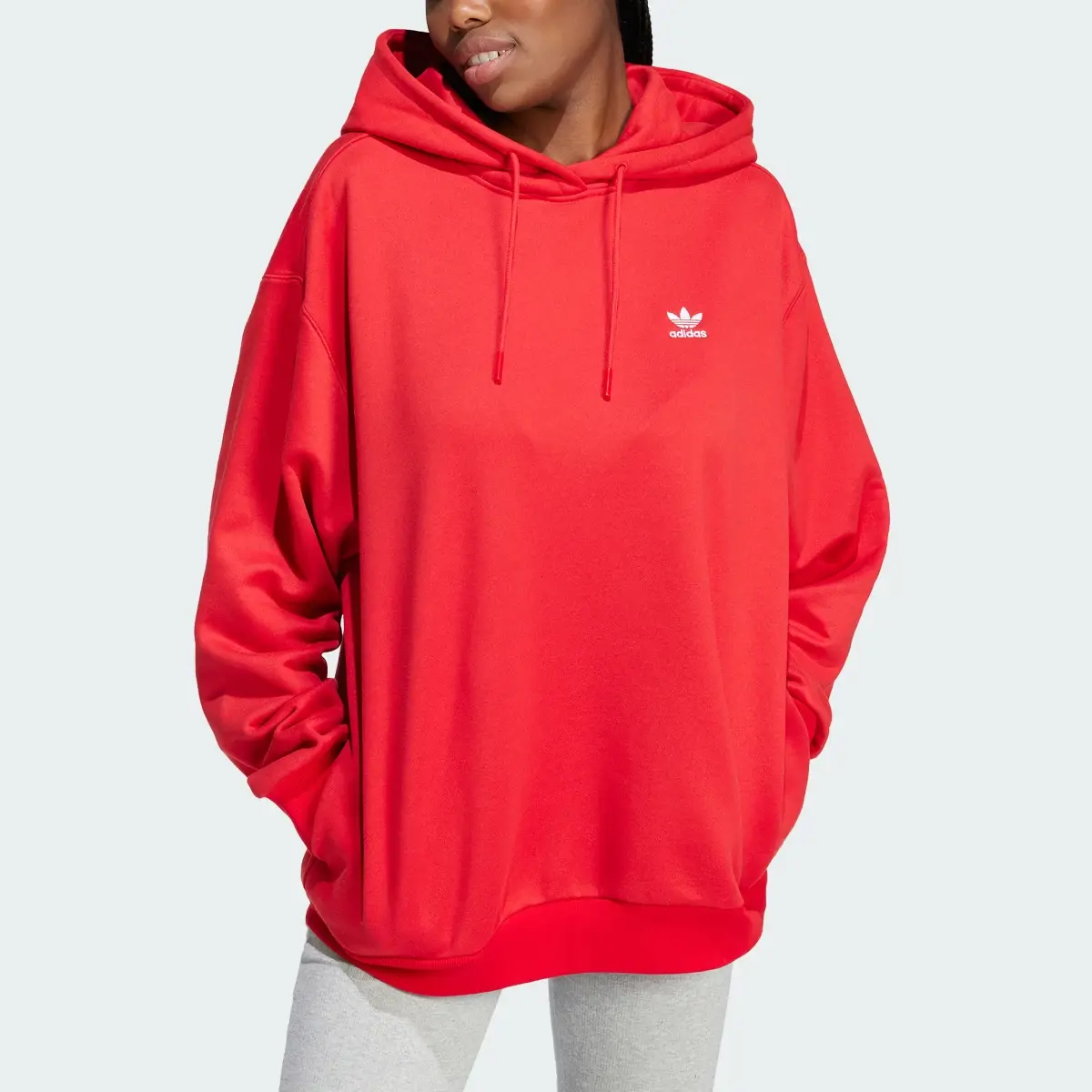 Adidas Sweat-shirt à capuche oversize Trèfle. 1