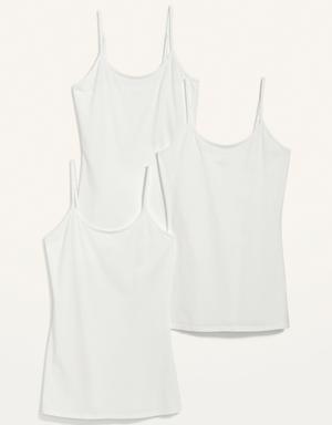 First-Layer Tunic Cami 3-Pack for Women white
