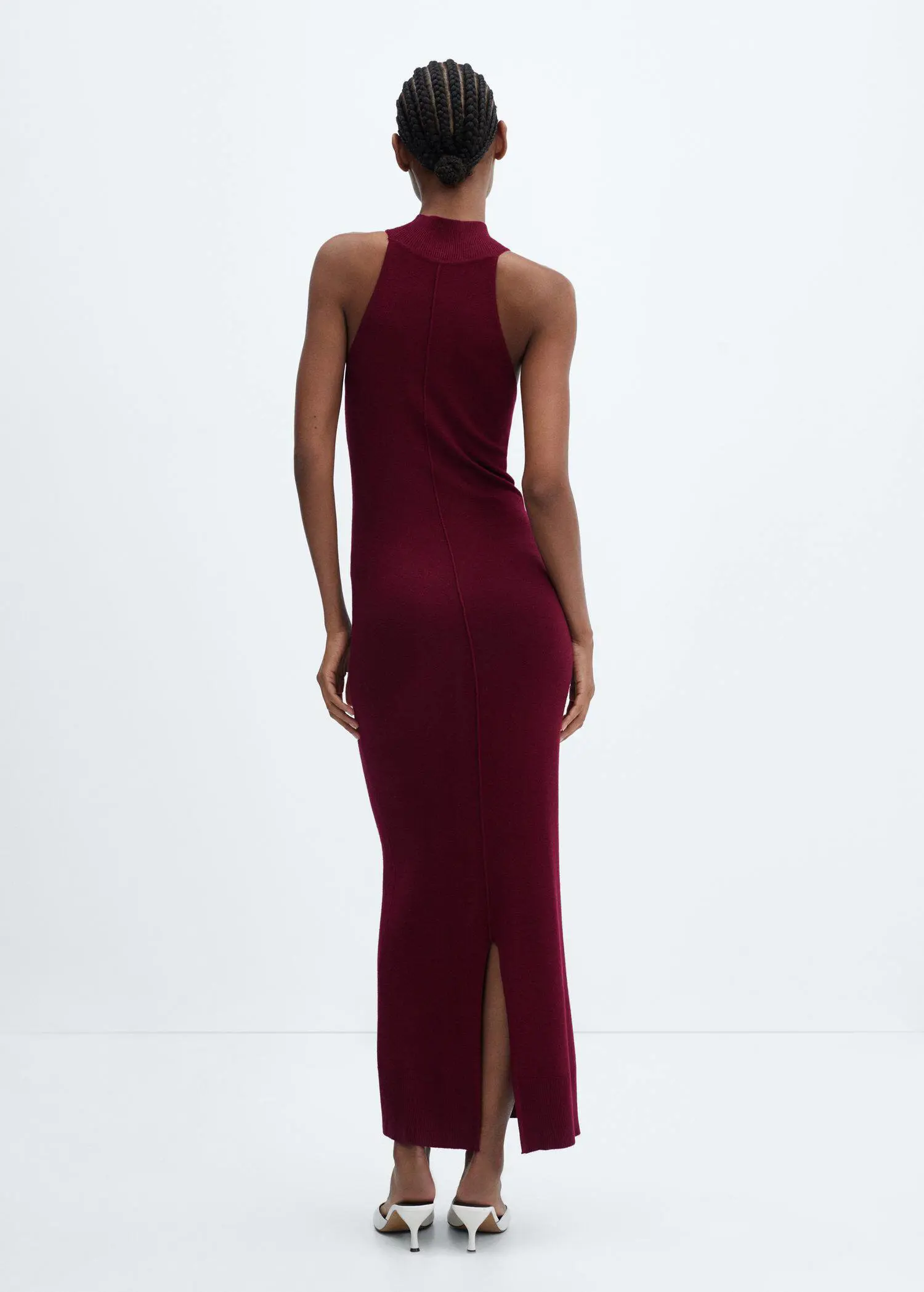 Mango Fitted dress with back slit. 3