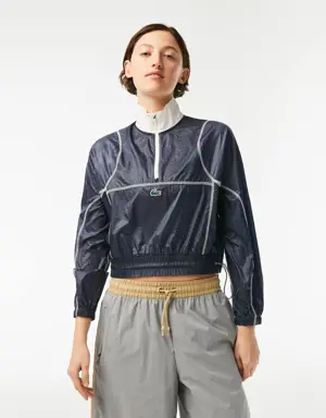 Women’s Lacoste Sport Pull-On Water-Repellant Cropped Jacket