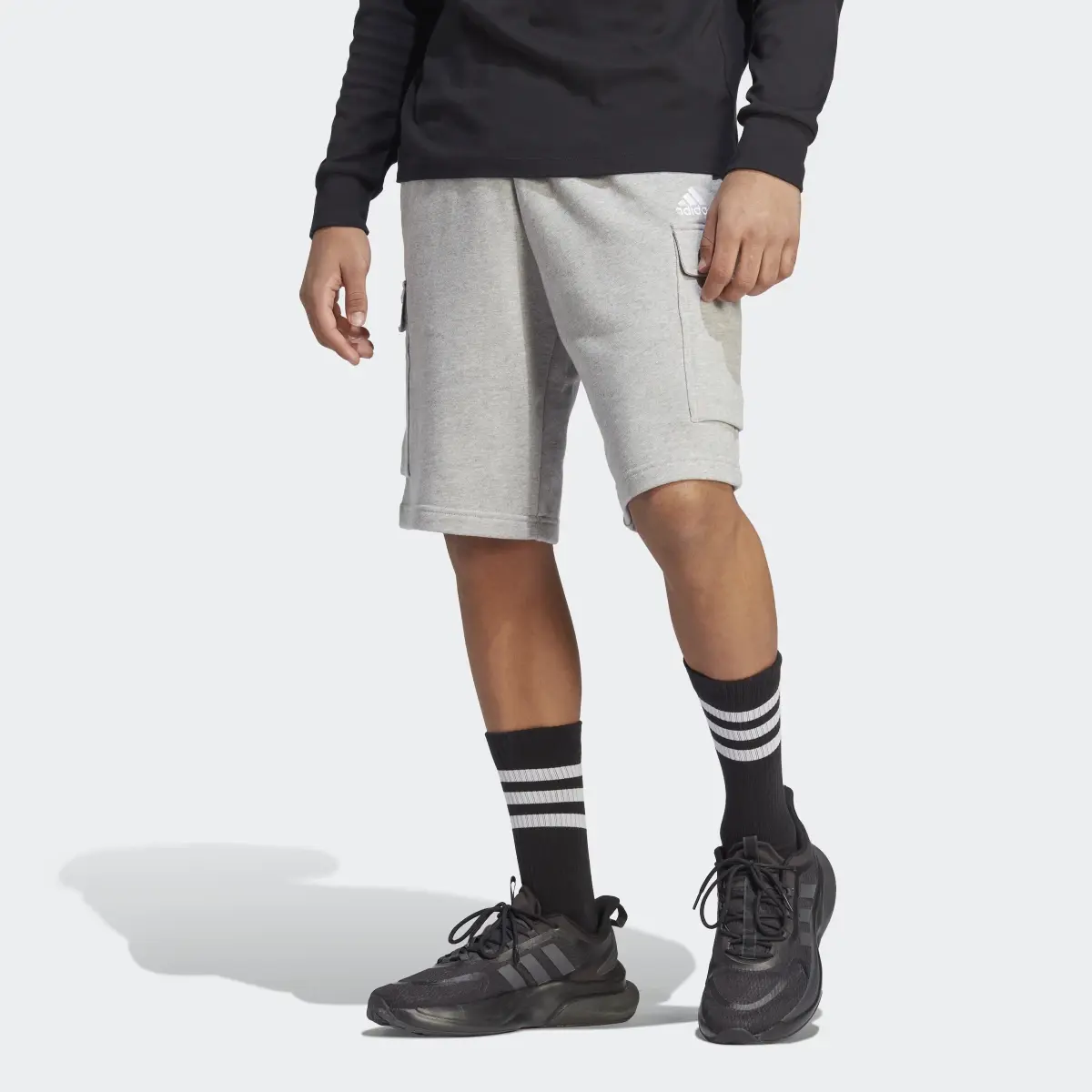 Adidas Essentials French Terry Cargo Shorts. 1
