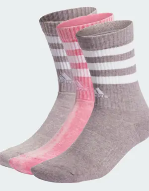 Adidas Chaussettes mi-mollet effet délavé 3-Stripes (3 paires)