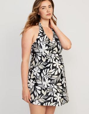 Old Navy Maternity Halter Swim Dress white