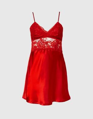 Satin and Lace Chemise
