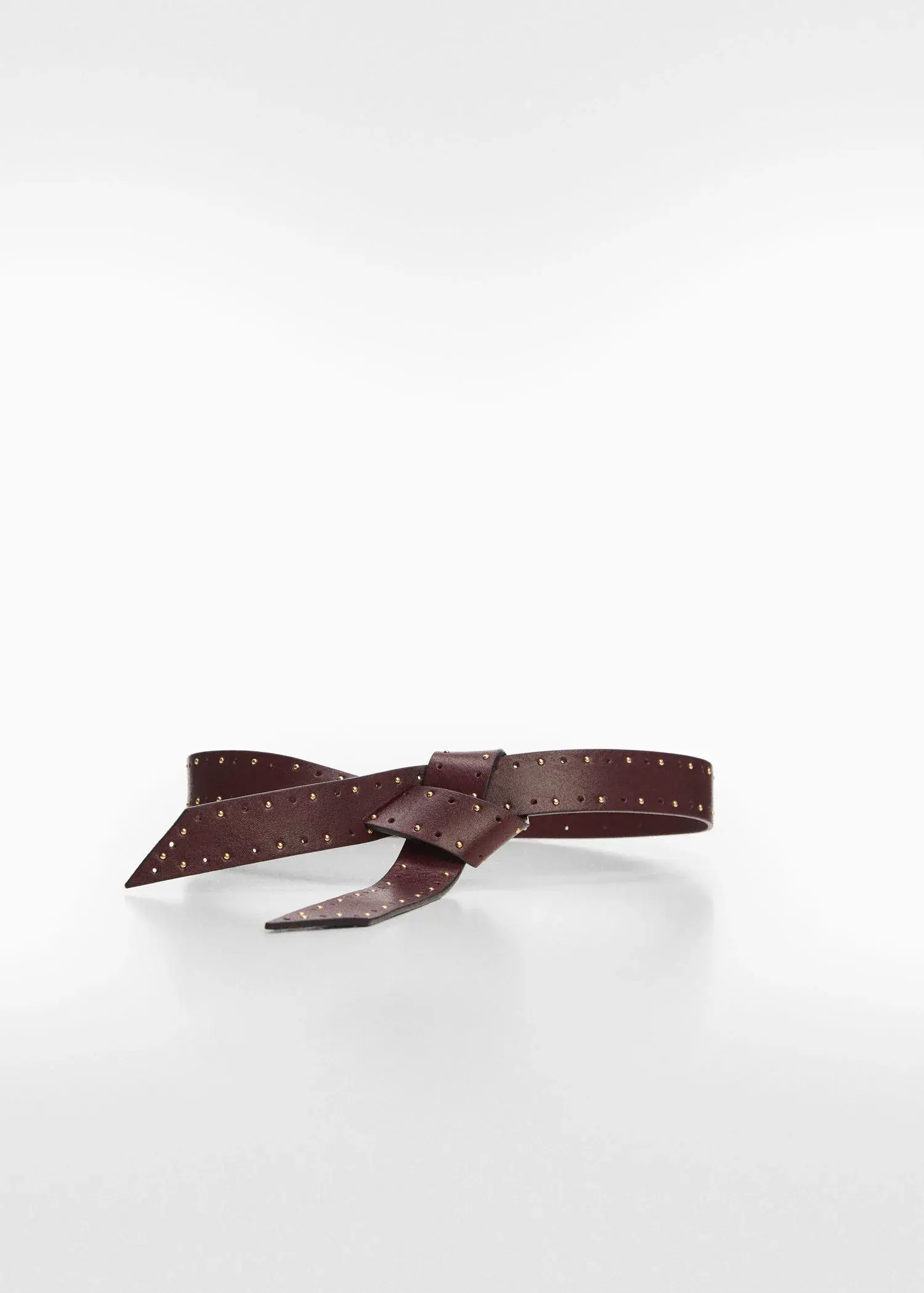 Mango Crossed leather belt. 2