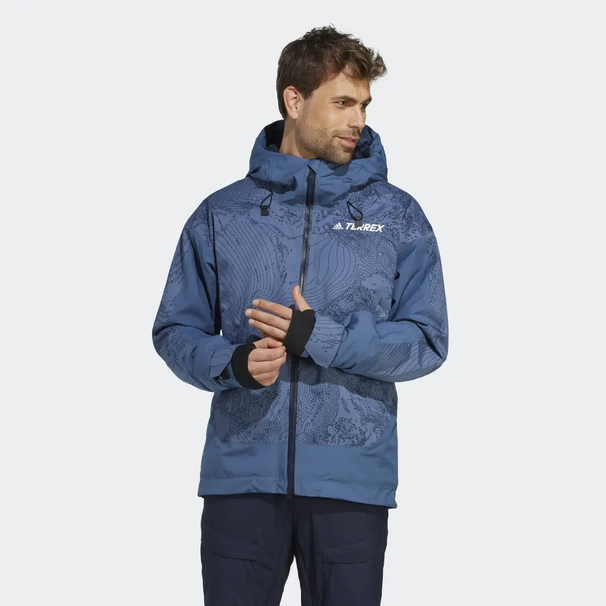 Adidas Terrex 2-Layer Insulated Snow Graphic Jacket. 2