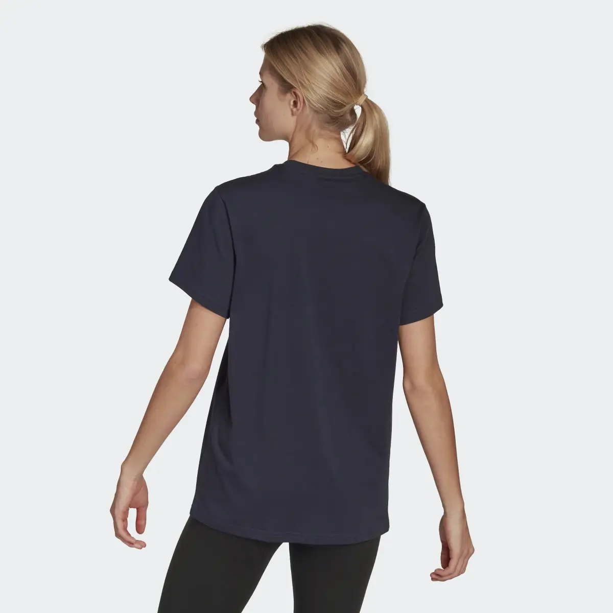 Adidas Essentials Logo Boyfriend Tee. 3